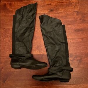 Chinese Laundry Sleek Black Over-the-Knee Boots